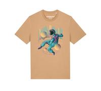 Watapparel T-Shirt 'Techno Astronaut' beige / mélange de couleurs, Taille XS