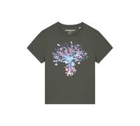 Watapparel T-shirt ' Tree of life ' kaki / mélange de couleurs, Taille S