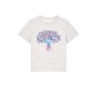 Watapparel T-shirt ' Tree of life ' mélange de couleurs / blanc chiné, Taille XL