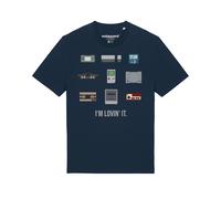 Watapparel T-Shirt 'Videogames' bleu foncé / mélange de couleurs, Taille XS