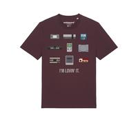 Watapparel T-Shirt 'Videogames' rouge / rouge foncé, Taille L