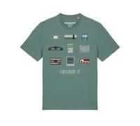 Watapparel T-Shirt 'Videogames' vert / mélange de couleurs, Taille XXL
