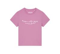 Watapparel T-shirt 'Wenn nicht jetzt wann dann' rose / blanc, Taille S