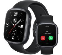 Watch 4 Montre Connectée, Bluetooth Calling, 1.75"" Amoled, Gps, 14 Jours D'autonomie, Spo2, Fréquence Cardiaque Et Moniteur De Stress, 5atm Smartwatch, Compatible Avec Android Et Ios, Noir[Z807]