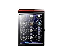 Watch Autornatic Watch Winder Box with Light with Quiet Motor and 15 Rotation Modes with Soft Flexible Pillow LCD Touch Screen Self Winding (12+0)