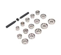 Watch Back Case Opener Kit, 15 Matrices Watch Back Case Opener Remover avec Boîte de Rangement pour Réparation pour Horlogers
