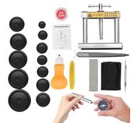 Watch Back Press Tool, Case Closer Kit, Battery Replacement Set, Watches Repair Tools for Round Dials, Professional Closers Home, Workbench, Hobby Use, 5.91x4.09x2.36 Inches