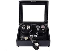 Watch Box Watch Storage Box Watch Winder,for Automatic Watches Shell, 4 Watch Winder+6 Storage Display Box, Plenty of Space for Large Watches