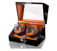 Watch Boxes High End Watch Winder for 4 Watches with Soft Flexible Watch Pillows,for Different Size Automatic Watches