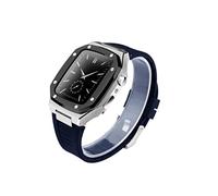 Watch en acier inoxydable Bande de lunette en métal pour bande 9 8 7 6 5 4 4 SE 3 2 Série 44 mm 45 mm montre remplacer le kit de modification de sangle en métal de mise à niveau