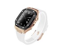Watch en acier inoxydable Bande de lunette en métal pour bande 9 8 7 6 5 4 4 SE 3 2 Série 44 mm 45 mm montre remplacer le kit de modification de sangle en métal de mise à niveau