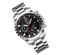 Watch en acier inoxydable - Robe Watches Men, Big Face Horlowpied | Accessoire d'outil de synchronisation étanche, amélioration de la tenue de loisirs quotidiens pour les affaires formelles de mode d'
