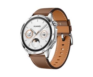 Watch GT 4 46 mm Classic en cuir Marron, Boitier en acier inoxydable