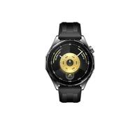 Montre connectée Huawei Watch GT6 46 mm Bluetooth Noir avec bracelet fluoroélastomère Noir