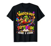 Watch Out 1st Grade Here I Come Dino Back to School Boys T-Shirt