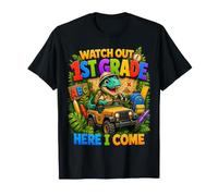 Watch Out 1st Grade Here I Come Dinosaur Back to School Kids T-Shirt