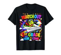Watch Out 1st Grade Here I Come Dinosaur Back to School T-Shirt