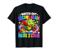 Watch Out 2nd Grade Here I Come Dinosaur Back to School Kids T-Shirt