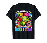 Watch Out 5th Grade Here I Come Dinosaur Back to School Kids T-Shirt