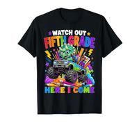 Watch Out 5th Grade Here I Come Dinosaur Back to School Kids T-Shirt