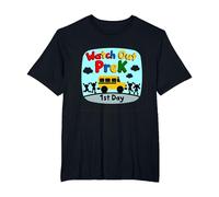 Watch Out PreK - Jalon du 1er Jour de la Maternelle T-Shirt, Homme Grandes Tailles, Noir, 2X Tall