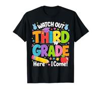 Watch Out Third Grade Here I Come 3rd Grader Back to School T-Shirt