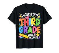 Watch Out Third Grade Here I Come 3rd Grader Back to School T-Shirt