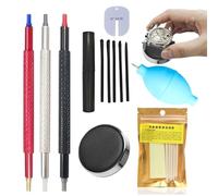 Watch Repair Kit, Wristwatch Care Set, 7.87x5.12in Multifunctional Maintenance Tool Kits, Scratchproof Authentic Tools, Compact Travel Case for Home, Travel, Electronics Repair
