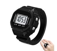Watch Ring Women - Digital Finger Ring Watchs, Watchs Rings Finger Watch With Time Date Built-In Alarm Screen, 19mm Screen Width + 7.8mm Flush Profile, Shatterproof impt Resistant ABS Shell- For