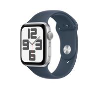Watch SE 2 (GPS), boitier en aluminium Argent de 44 mm avec boucle en caoutchouc Sport M/L, Bleu