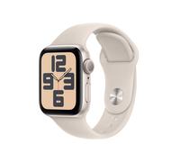 Watch SE 2 (GPS), boitier en aluminium Lumière stellaire de 40 mm avec boucle en caoutchouc Sport S/M, Lumière stellaire