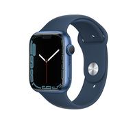 Watch Series 7 (GPS) Boîtier en Aluminium Bleu de 45 mm, Bracelet Sport Bleu Abysse