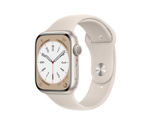 Watch Series 8 OLED 41 mm - Boîtier en Aluminium Lumière stellaire - GPS - Bracelet Sport - Lumière stellaire