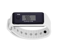 Watch Step Counter - Adjustable Led Pedometer Watch | Electronic Outdoor Sports Bracelet | Step Counter Fitness Tracker For Men Women. Pp Case, Pvc Strap, White Or Black.