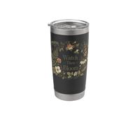 Watch Them Bloom Teacher Botanical Growth Wreath Gobelet isotherme en acier inoxydable double paroi