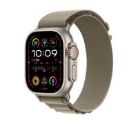 Watch Ultra 2 GPS + Cellulaire, boitier en titane de 49 mm avec boucle alpine, Vert Olive, S
