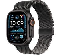 Watch Ultra 2 GPS + Cellular 49mm Boîtier en Titane Noir avec Bracelet Milanais Titane Noir