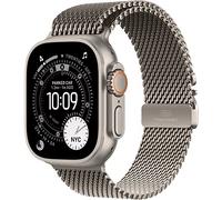 Watch Ultra 3 (2025) GPS + Cellulaire Boitier de 49mm en Titane Naturel avec Bracelet Milanais en titane naturel - L