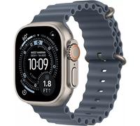 Watch Ultra 3 (2025) GPS + Cellulaire Boitier de 49mm en Titane Naturel avec Bracelet Milanais en titane naturel - M