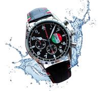 Watch Watch 43 mm - montre-bracelet automatique pour hommes, affichage de pointeur de sangle en cuir, 10m imperméable, fonction de calendrier à trois mains 24 heures sur 24, montre mécanique élégante,