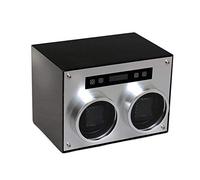 Watch Winder 2 Watches, Deluxe Silent Motor Touch LED Display Wood Box 4 Modes 2 Power Supply Mode Rotation Winders-13×18×16.5CM