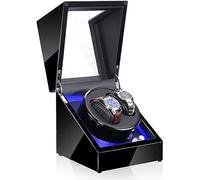 Watch Winder Automatic Watch Winder, with LED Light 5 Rotation Modes Quiet Motor Watches Storage Boxes 9 Styles Good Times Watch Winder