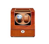 Watch Winder Automatic Watches Wood Shell Piano Paint Exterior for 2 Watches 5 Rotation Modes with Flexible Watch Pillows Watch Display Case Flexible Plush Pillow Fit Lady and Man Watches