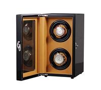 Watch Winder Box Automatic Wood Double Rotation Winders Deluxe Silent Pine Box 5 Modes 2 Power Supply Mode