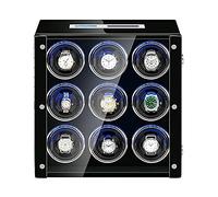 Watch Winder Box for Automatic Watch Adjustable Watch Pillows LCD Touch Screen Built-in LED Light Piano Paint Exterior (2+0)