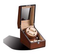 Watch Winder Can Hold 2 + 3 Watch Solid Wood Matte Lacquered Watch Box Silent Running Rotary Motor 25 19 22cm