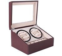 Watch Winder Display Box, 4+6 Leather Rotating Display Box Storage Case,with Pillow, Lady and Man Automatic Watch