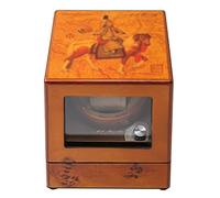 Watch Winder for 1 Watch Retro Wooden Automatic Winding Box Quiet Motor 5 Rotation Modes Soft Pillows