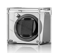 Watch Winder Smith Remontoir de montre avec un moteur japonais super silencieux - Blanc, Automatique, Acier Inoxydable, Boucle, Verre saphir, Arrêt centré de la rotation