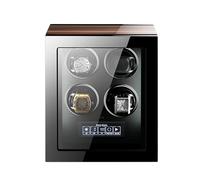Watch Winder Watch Winder 4 Winding Spaces Watch Winders for Automatic Watches Built-in LED Illumination and LCD Touchscreen Control Wooden Piano Finish Adjustable Watch Pillows Atmosphere Watch